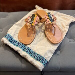 Tory Burch Miller Sandal With Cloth Bag